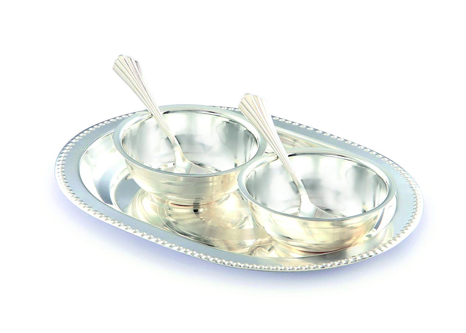 Ojas Silver Plated Tray Bowl Setss – Ojas India